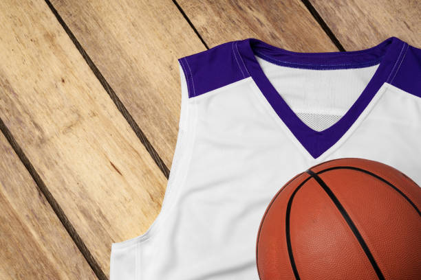 istock Basketball uniform on wooden background top view 2152716977