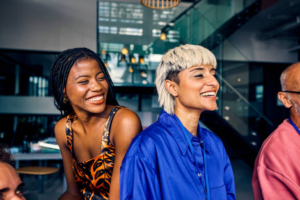 istock Diverse business professionals in a collaborative office setting. Team unity and professional diversity concept 2152719811
