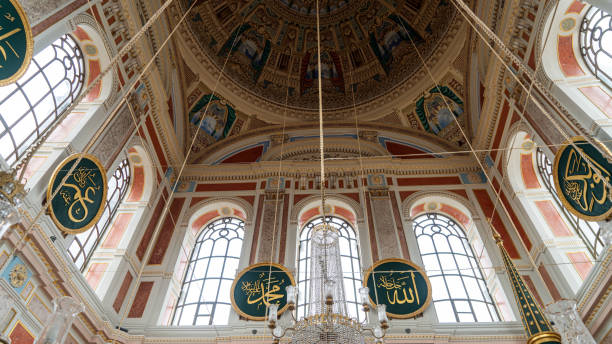 istock Interior of Grand Mecidiye mosque in Istanbul 2152722570