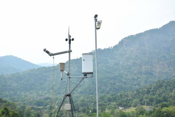 istock wind speed measurement using vane in mountain background with rain cloud 2152728279