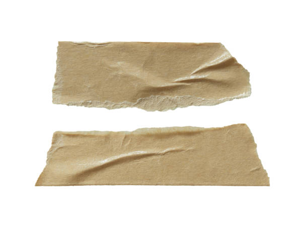 istock Torn beige paper masking tape 2152732942