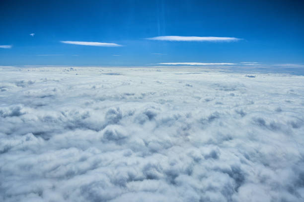 istock View of the sky from an airplane 2152738372