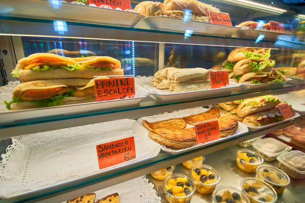 istock Sandwiches lined up in the store 2152741527