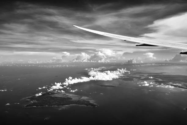 View of the sky from an airplane