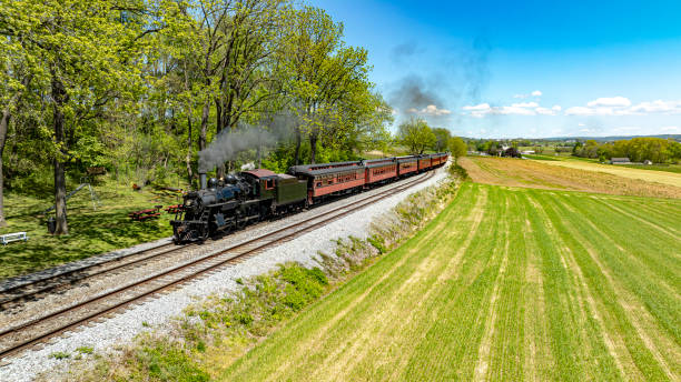 istock Historic Steam Train Journey Through Lush Countryside 2152751254