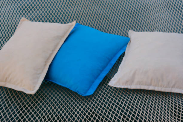 istock Collage of different soft pillows on background. Banner design 2152751519