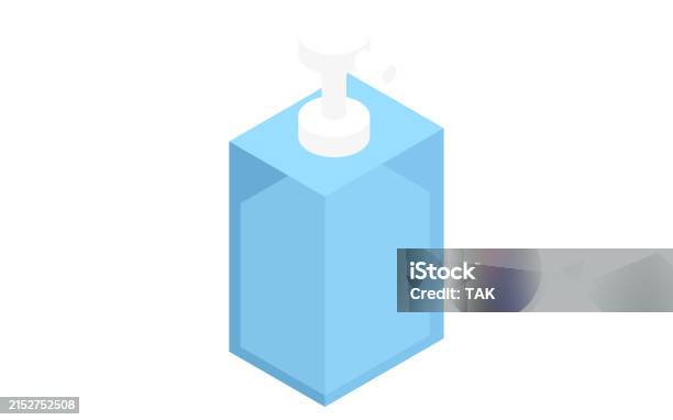 Push Icon Soap Pushtype Hand Soap Isometric Illustration Stock Illustration - Download ...