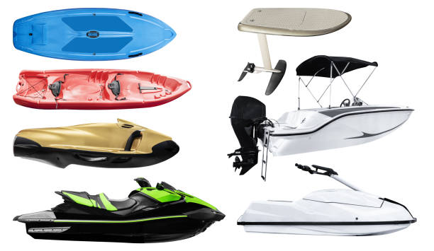 istock Collection set water activities isolated on white background with clipping path 2152753306