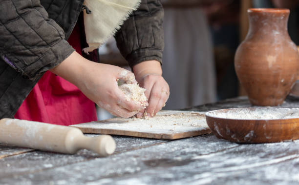 istock A woman kneads the dough with her hands 2152753324