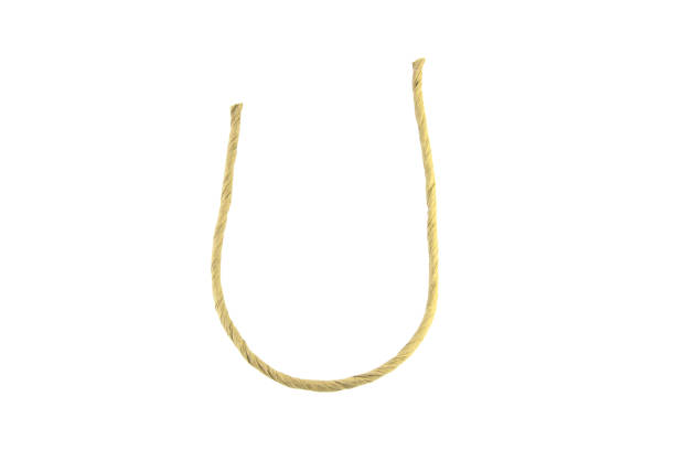 istock brown paper rope isolated on white background with clipping path. 2152754061