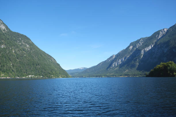 Full frame shot of Beautiful panorama view of Lake Hallstat