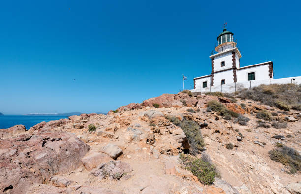 istock Lighthouse of Akrotiri, Santorini, Greece 2152757168