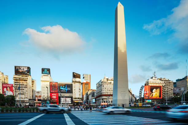 The Obelisk in Buenos Aires, Argentina