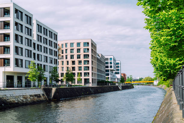 istock Modern Architecture and Serene River in Urban Berlin 2152759078