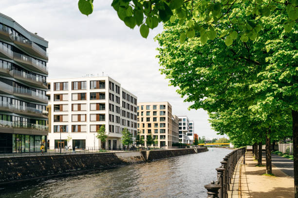 istock Modern Riverside Apartments in Berlin on a Sunny Day 2152759197