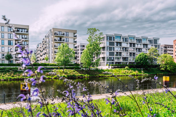 istock Modern Residential Buildings by a River in Berlin 2152759826