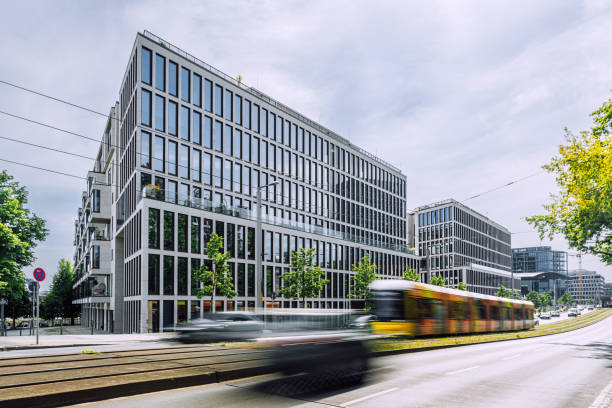 istock Modern Architecture and Rapid Transit in Berlin Cityscape, near the train station 2152764076