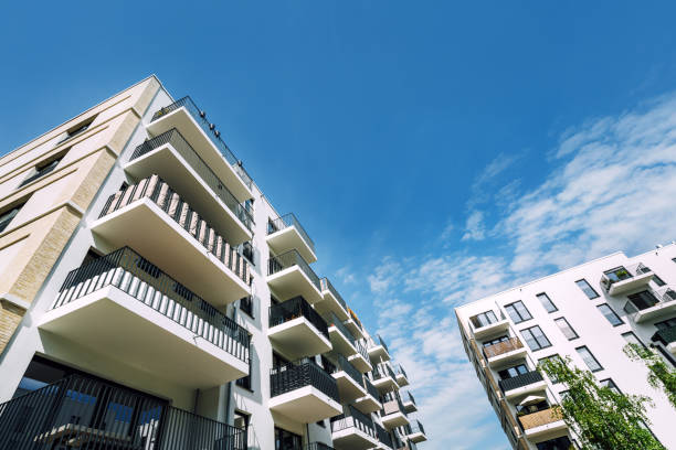 istock Modern Residential Buildings Against Blue Sky in Berlin 2152764161