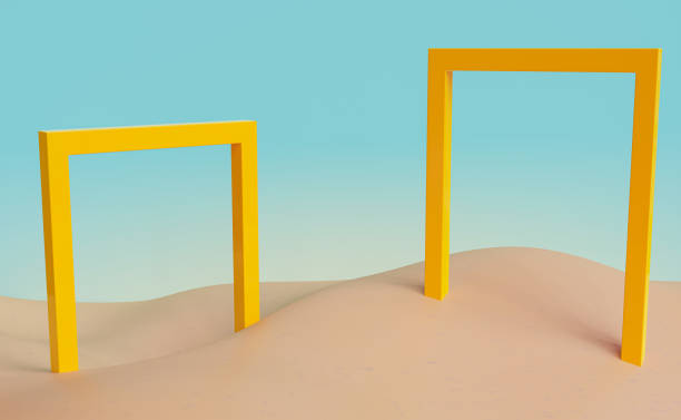 istock Surreal minimal Desert natural landscape 2152769968