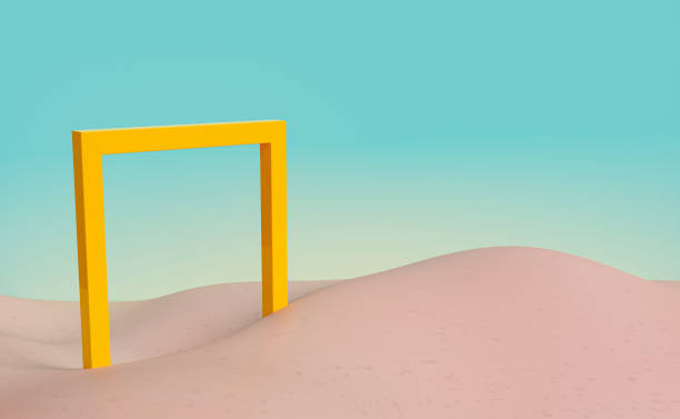 istock Surreal minimal Desert natural landscape 2152769973