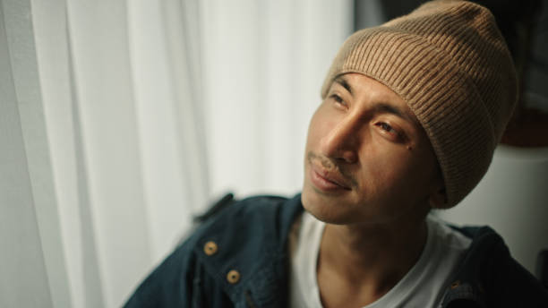 Asian man patient is contemplation.