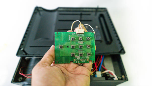 istock Video and multimedia projector open for maintenance with led lamp 2152773906