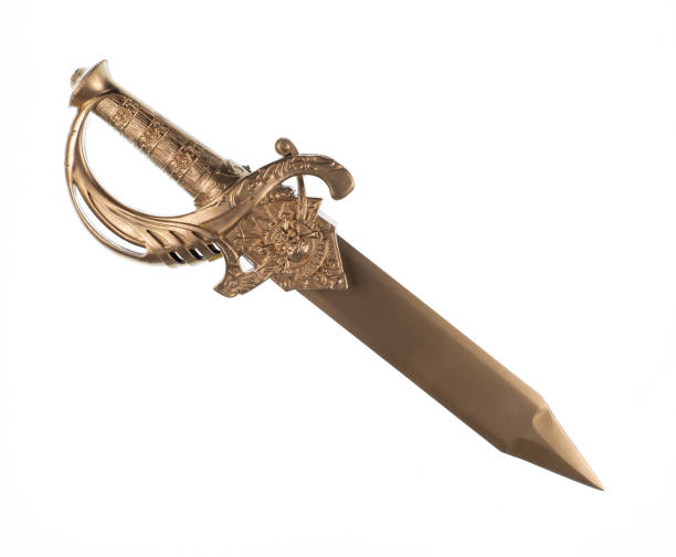 istock golden pirate sword isolated on white background 2152783733