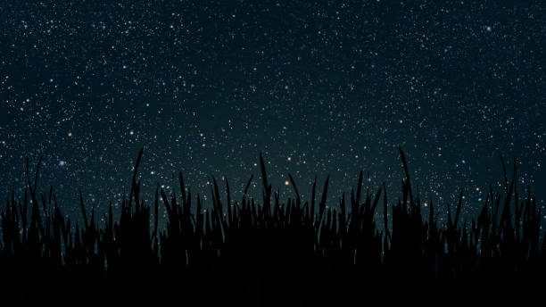 istock a mountain. backgrounds night sky with stars and moon and clouds. 2152784289