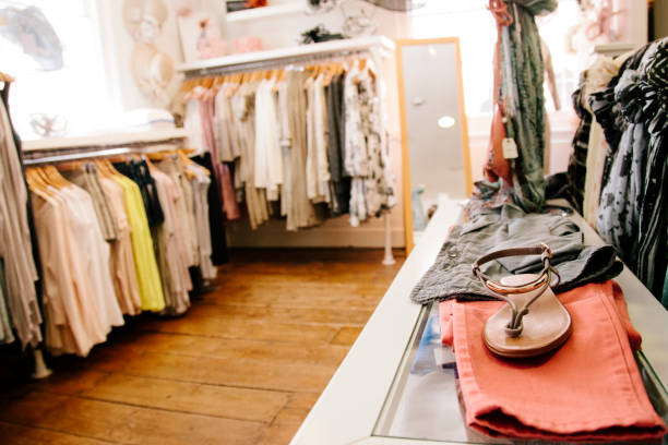 Small boutique women’s clothes shop