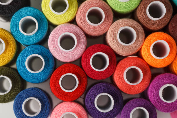 istock Set of colorful spools of thread 2152788546