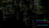 4k 3d Digital Program Code Cyber Virtual Space Data Flow Animation ...