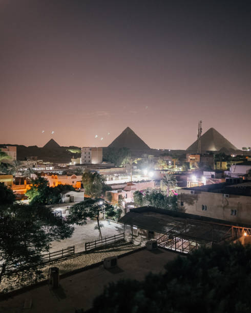 istock View over Pyramid in Giza during sunset. Egypt 2152791782