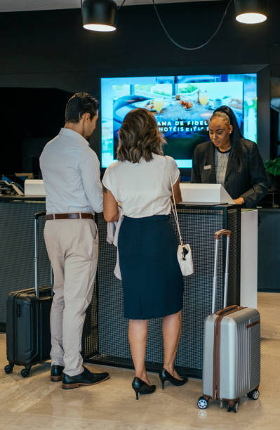 istock Couple making check in at hotel 2152797681