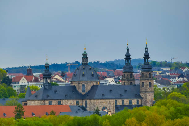 istock Cathedral of Fulda Germany from above 2152798598
