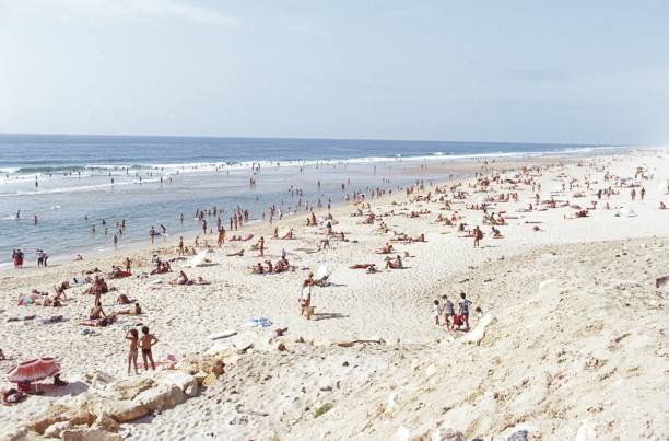 Denmark, 1983. Bathing beach in Denmark.
