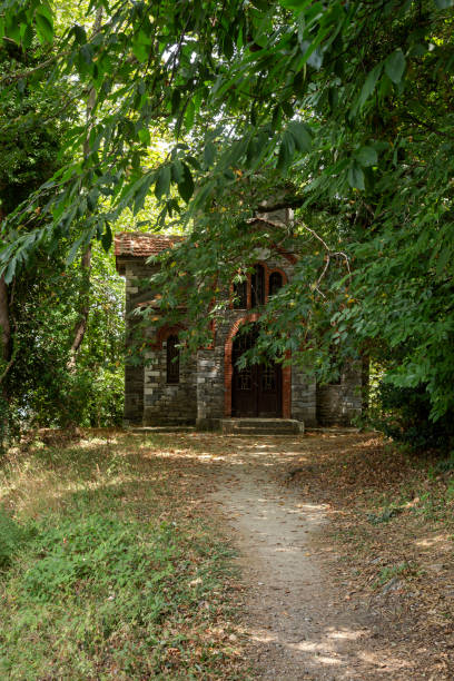 istock Small, stone church in the forest (Greece; Pelion) 2152802141