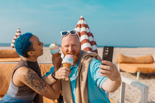 istock Two diverse friends on a beach getaway together for mental well being therapy 2152803128