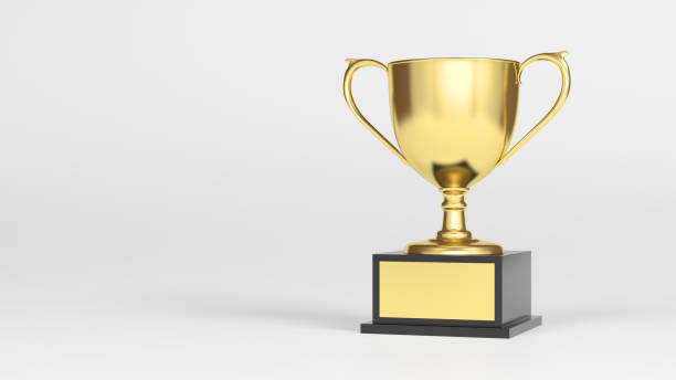 istock Gold trophy isolated on white background. Award. Winner cup. 2152804098