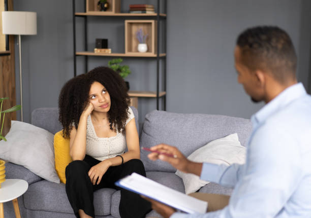 istock A mental health professional helping a woman with problems 2152815855