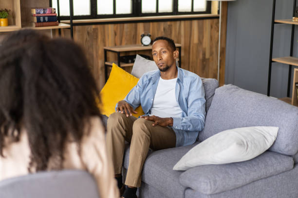 istock Man visiting the psychologist office 2152815865