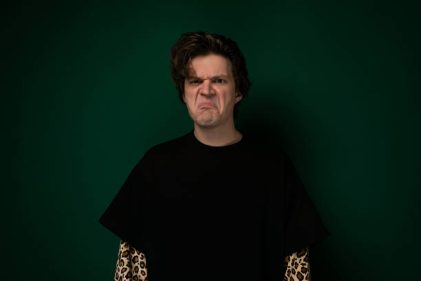 A man with facial expressions