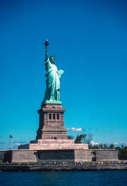 istock Statue of Liberty - View from Water Vertical - 1987 2152825068
