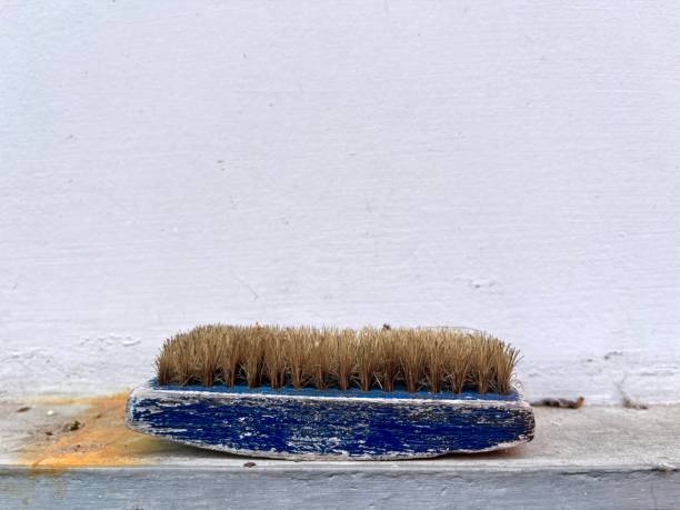 istock Cleaning brush with frayed bristles 2152829466