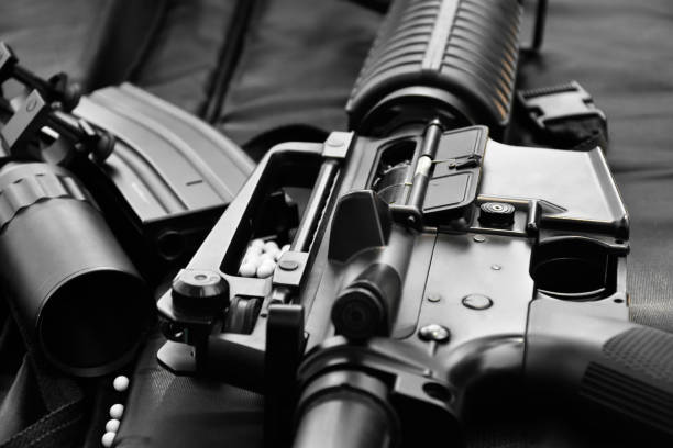 istock Airsoftgun, BBgun and bullets 2152848434