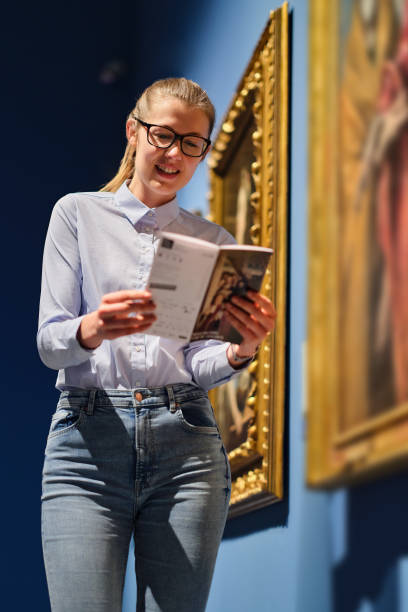 istock Woman Visiting Art Gallery Lifestyle Concept. 2152852199