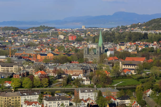 istock Aerial view of Trondheim, Norway 2152856116