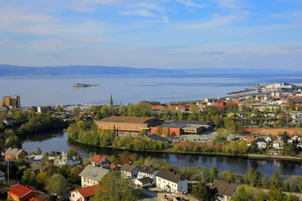 istock Aerial view of Trondheim, Norway 2152856128