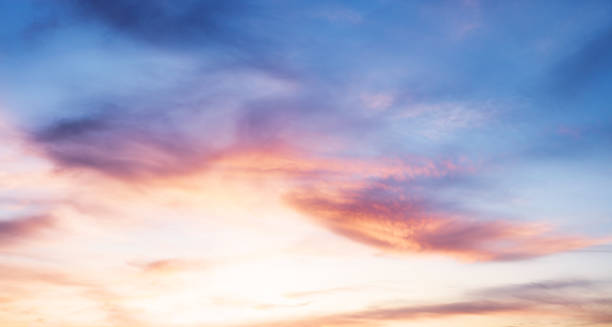 istock Pink - blue sky at sunset with clouds 2152856691