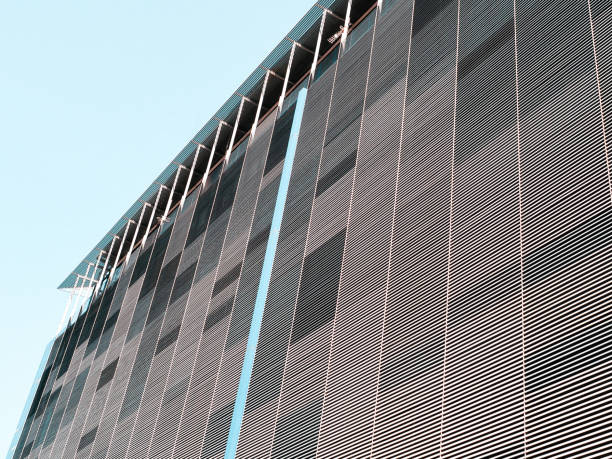 istock Modern steel louvred building facade 2152860688
