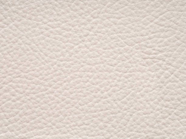 istock Beige leather texture sample. Genuine leather material closeup. 2152862471